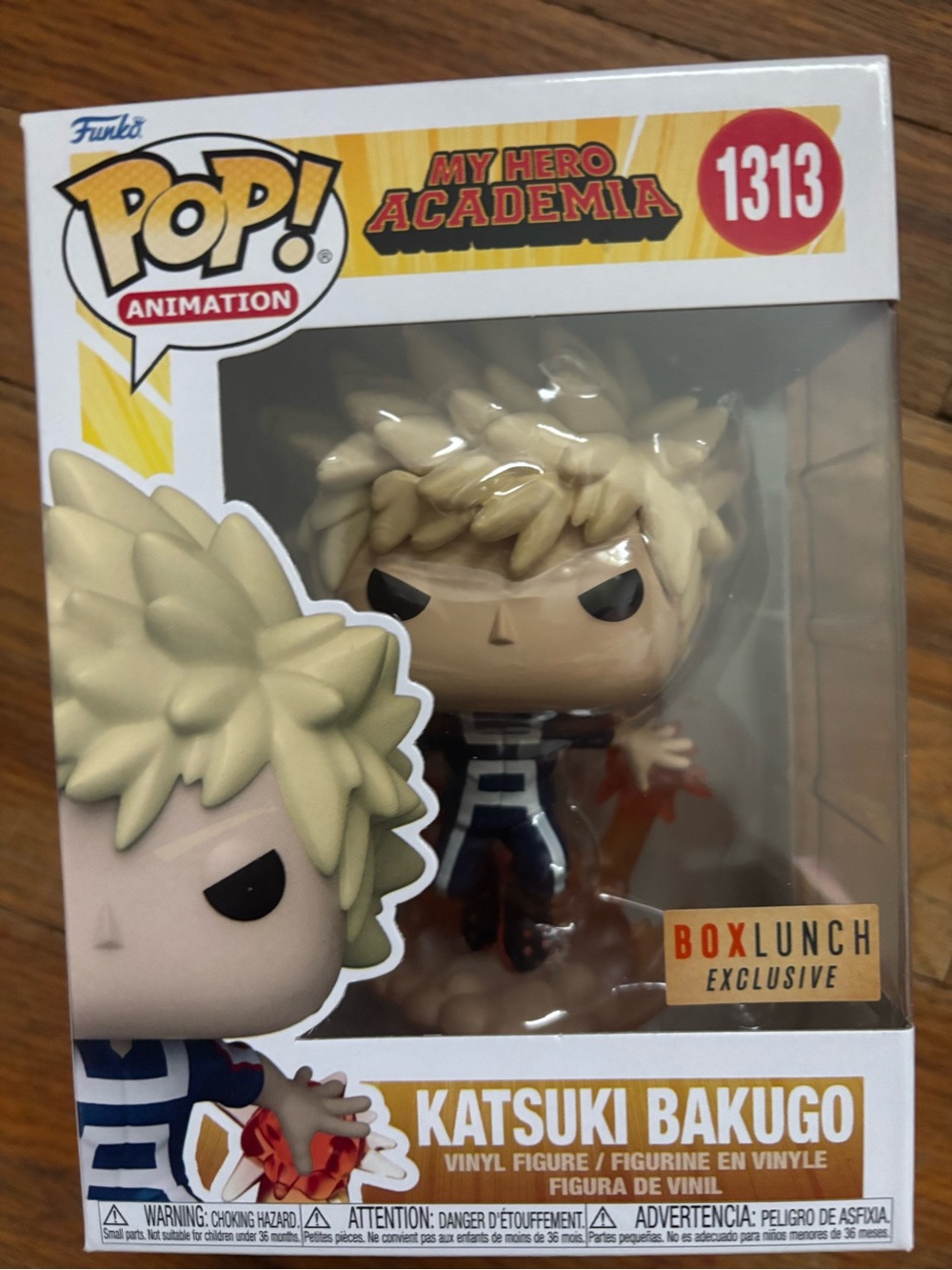 Funko Pop! Katsuki Bakugo Blonde Hair Navy Costume - BoxLunch Exclusive